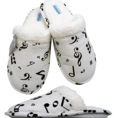 FLANNELL SLIPPERS MUSIC NOTES 9.5-10.5