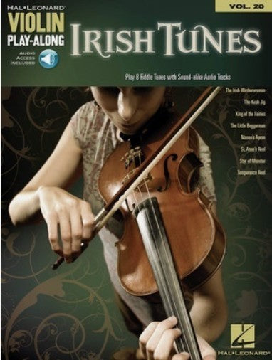 IRISH TUNES VIOLIN PLAY ALONG BK/OLA V20
