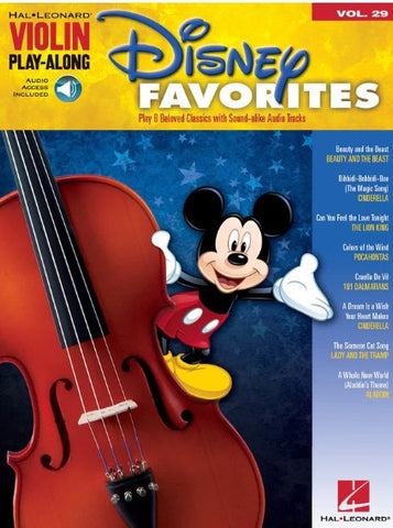 Disney Favourites Violin Play Along BK/OLA