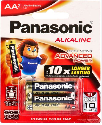 AA2 Panasonic Alkaline Batteries