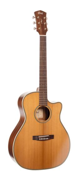 Cort Essence Grand Auditorium W/Fishman & Bag Black