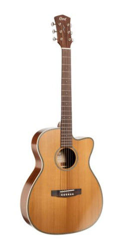 Cort Essence OM Cutaway W/Fishman & Bag Natural