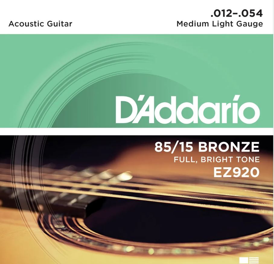 Daddario EZ920 85/15 Bronze Acoustic String Set 12-54