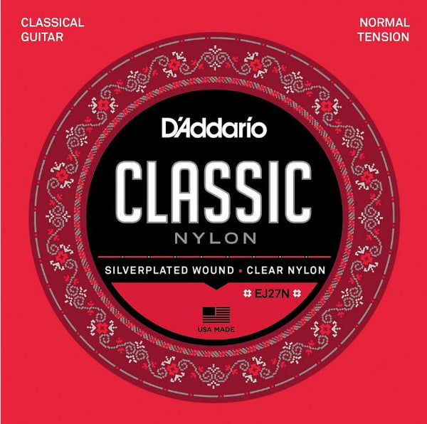 Daddario EJ27N Palin End Nylon Classical Guitar String Set
