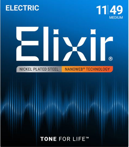 String Electric Elixir 11-49 Nanoweb 12102