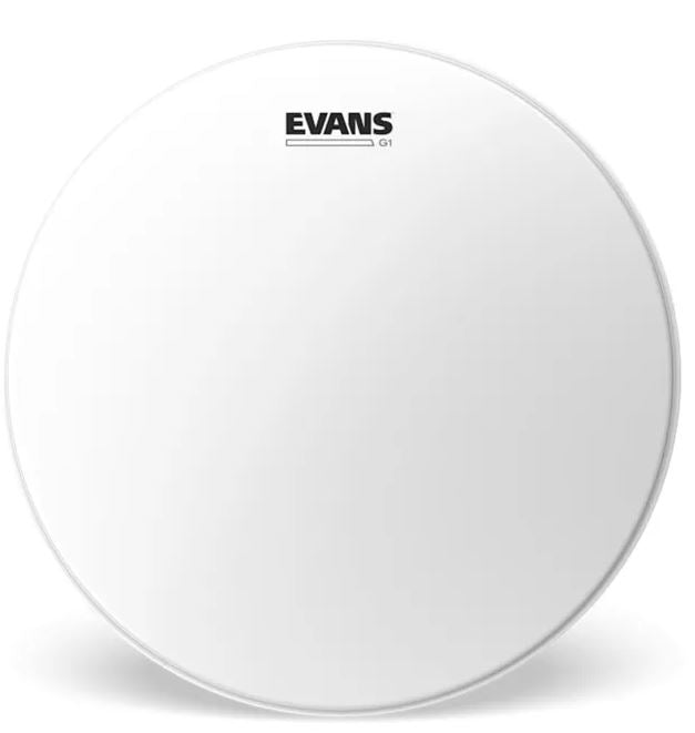 Evans 18" G1 Coated White Bass Drum Head Single Ply