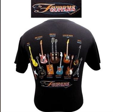 T-SHIRT FAMOUS GUITARS