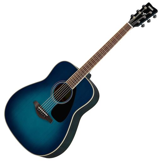 Guitar Folk Yamaha Sunset Blue Solid