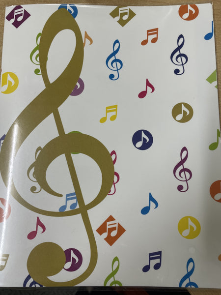Folder Treble Clef 20 Leaves