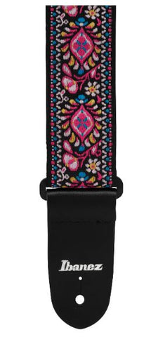 Ibanez Guitar Strap Cotton vintage Style Pink