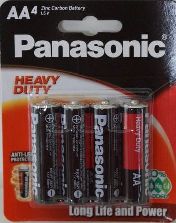 Battery Heavy Duty AA-Size 1.5V 4 Pack