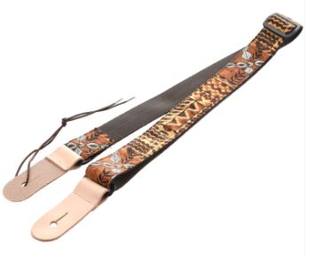 Kala Ukulele Strap Tapa Brown