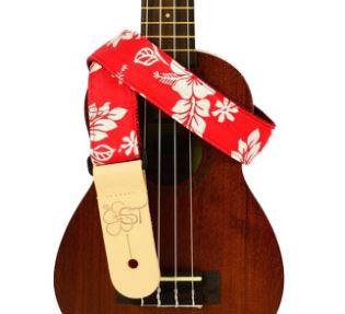 Kala Uke Strap Red Hibiscus