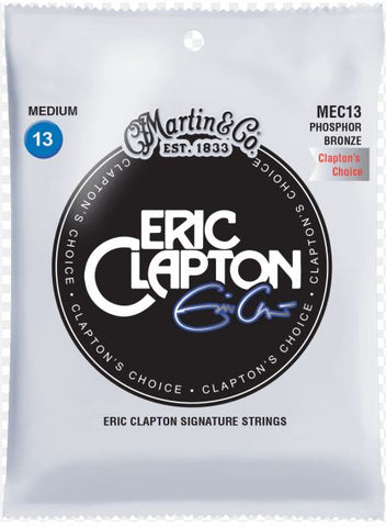 Martin Claptons Choice Phosphor Bronze Guitar Strings Medium Gauge 013 - 056