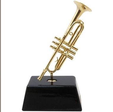 MINI TRUMPET ON STAND 3.5"
