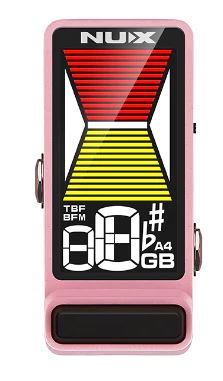 Nux Flow Tune - Mini Pedal Tuner - Pink