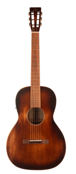 Sigma OO size Guitar Slotted headstock Solid Mahogany Top With Pickup and Bag