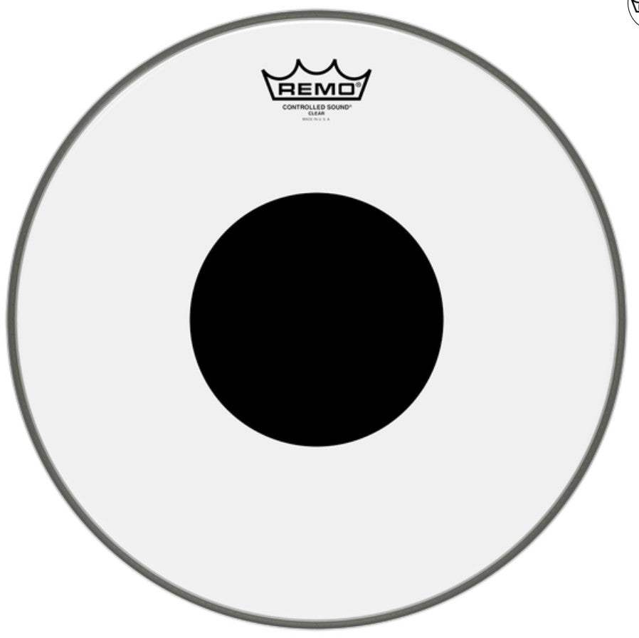 Remo 10" Controlled Sound Clear Drum Head with Black Dot