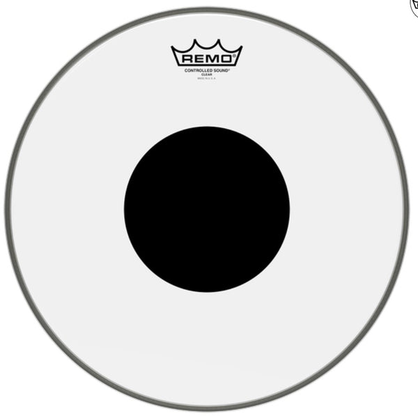 Remo 13" Controlled Sound Clear Drum Head with Black Dot