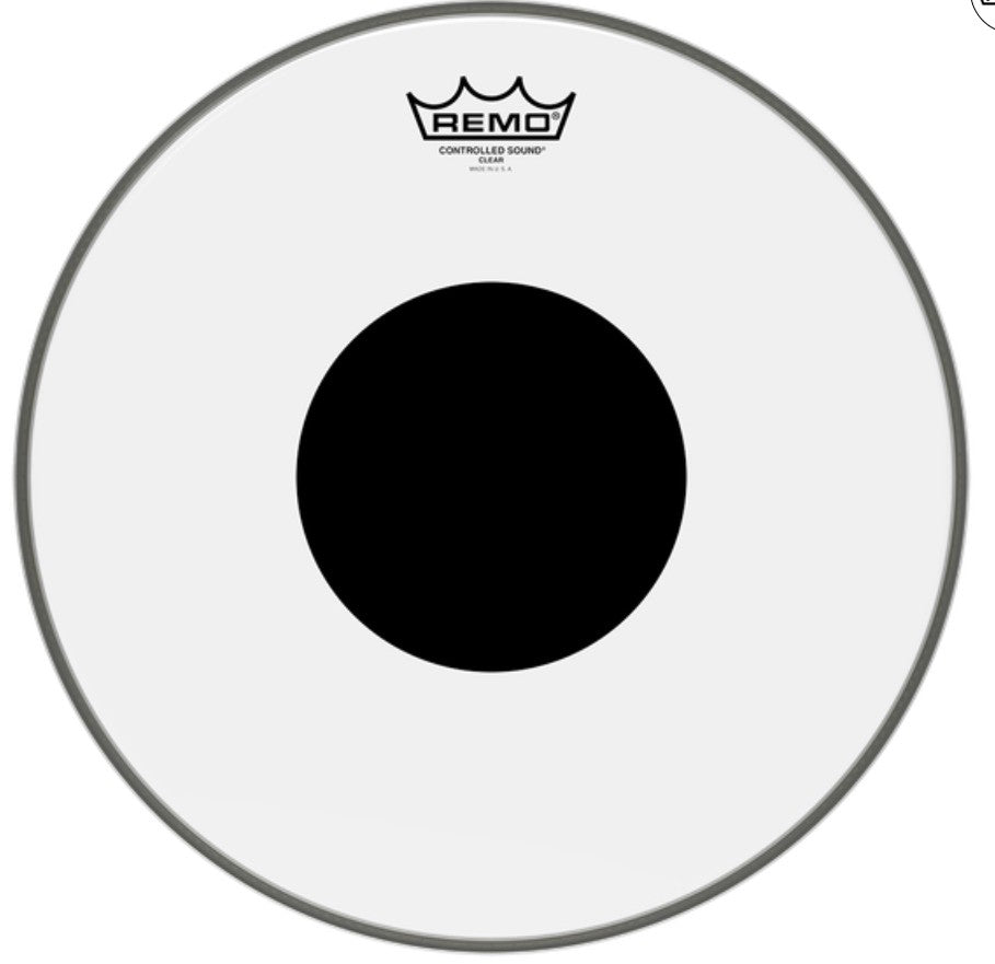 Remo 14" Controlled Sound Clear Drum Head with Black Dot