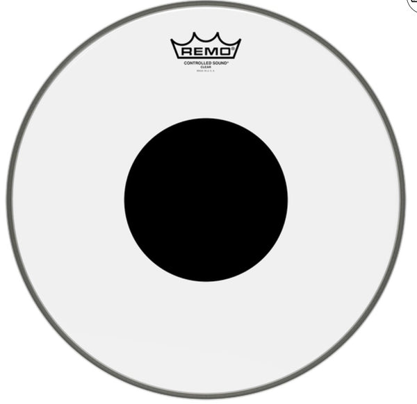 Remo 14" Controlled Sound Clear Drum Head with Black Dot