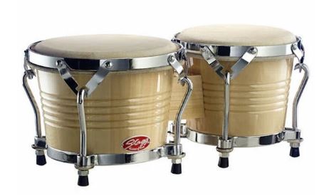 Stagg Wood Bongo 7.5" + 6.5" Natural