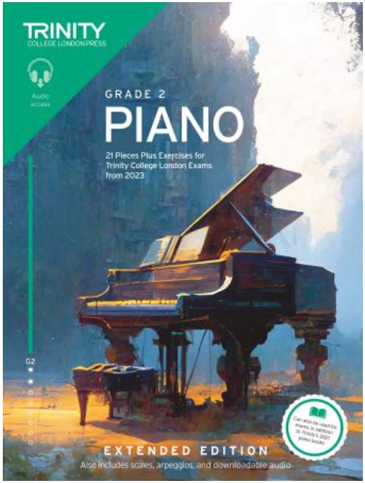 Trinity Piano Exam from 2023 Extended Edition Gr 2