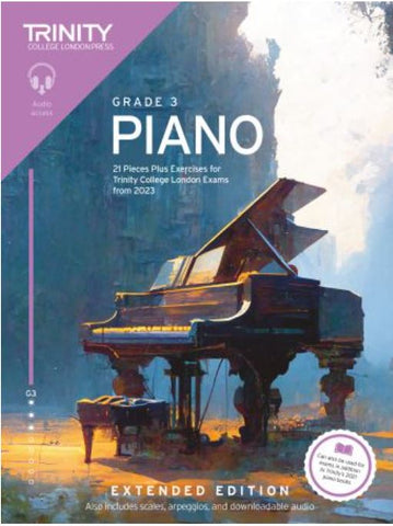 Trinity Piano Exam from 2023 Extended Edition Gr 3