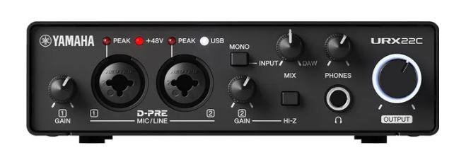 Interface Yamaha 2x2 USB-C 2 mic pre 32-bit