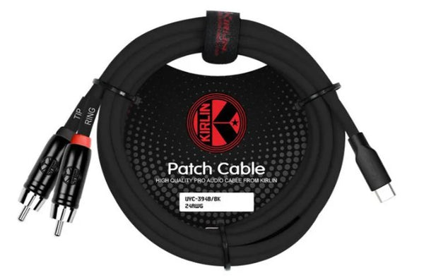 Cable Kirlin 2M USB-C to 2x RCA