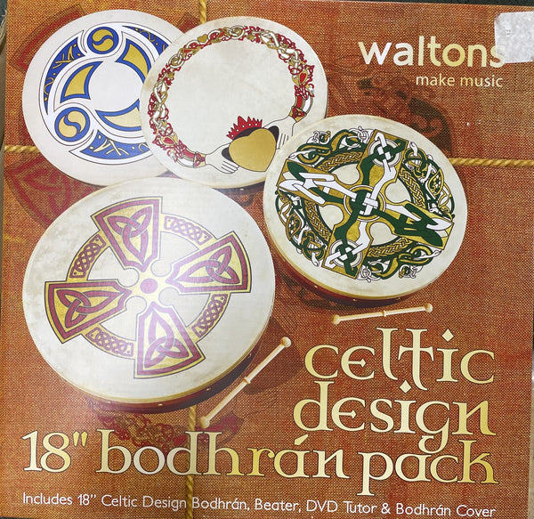 18 Inch Bodhran Claddagh