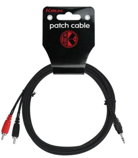 Kirlin 1m 3.5mm TRS to 2X RCA Cable