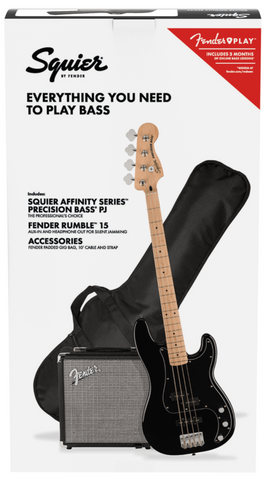 Squier Pack PJ Bass MN BLK R15