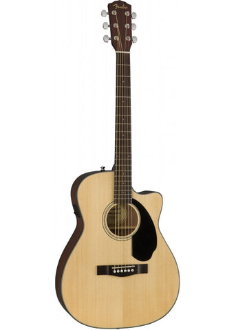 Fender CC60SCE Solid Top Electric Acoustic Guitar Natural