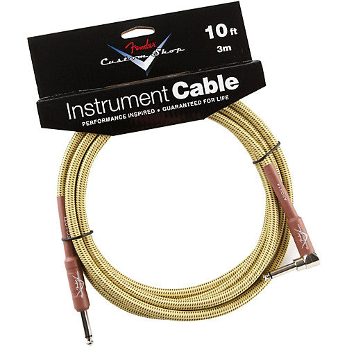 Fender C Shop 10 Angle Inst Cable Tweed