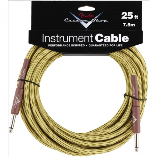Fender Custom Shop 25' Cable - Tweed