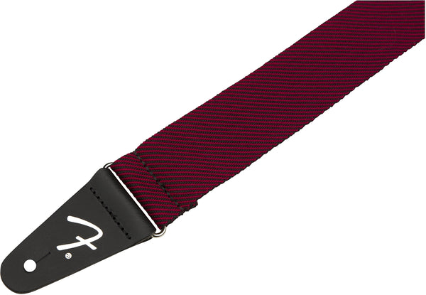 Guitar Strap Modern Tweed Blk Red