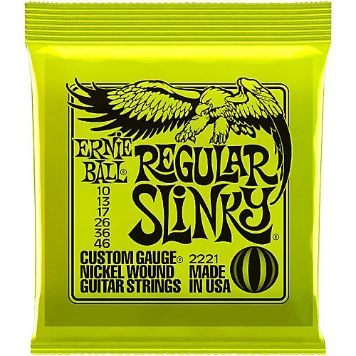 Electric Gtr Str Set 10/46 Reg Slinky Lime