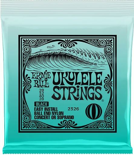 Ernie Ball Ball End Ukulele Strings Black