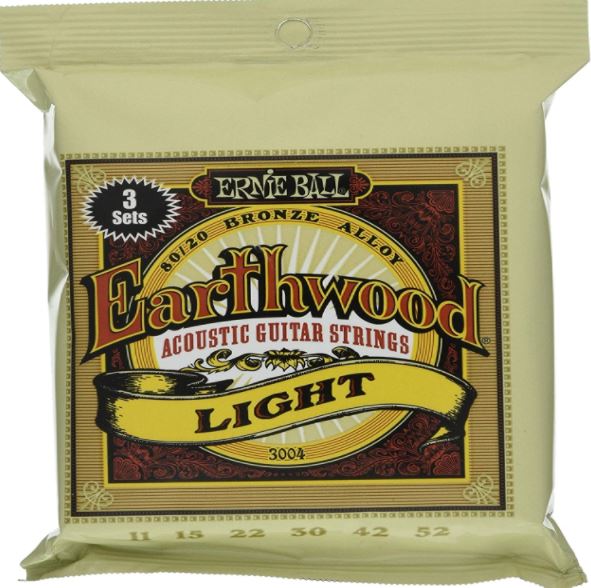 Ernie Ball 3004 Earthwood Light 3Pack