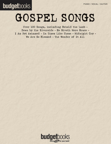 BUDGET BOOKS GOSPEL SONGS PVG