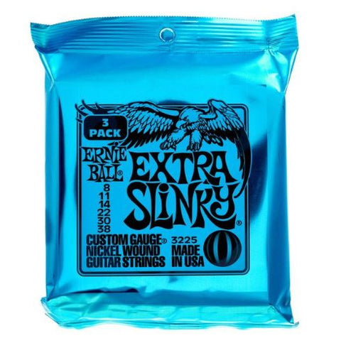 Extra Slinky 8.38 Guitar Strings 3 Pk