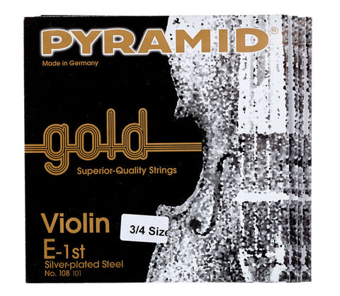 1St E Violin String 3/4 Size Silverplated Steel