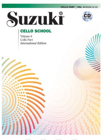 Suzuki Cello School Vol 6 Bk/Cd