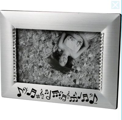 Photo Frame Silver Rhinestones