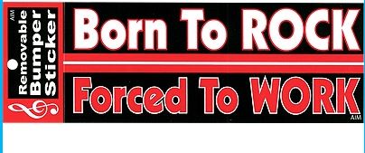 Born to Rock Bumper sticker