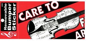 Care to Fiddle Bumper Sticker