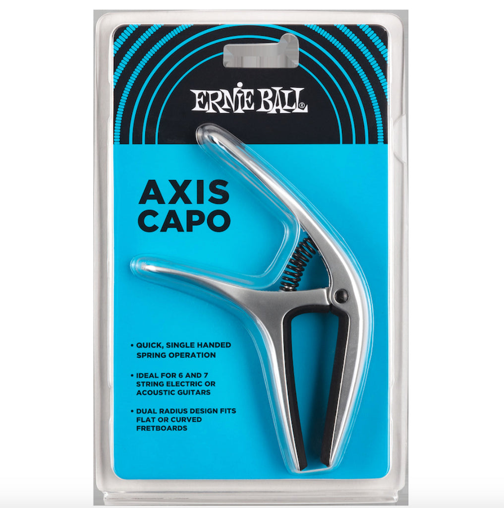 Ernie Ball 9601 - Axis Dual Radius Capo Silver Satin