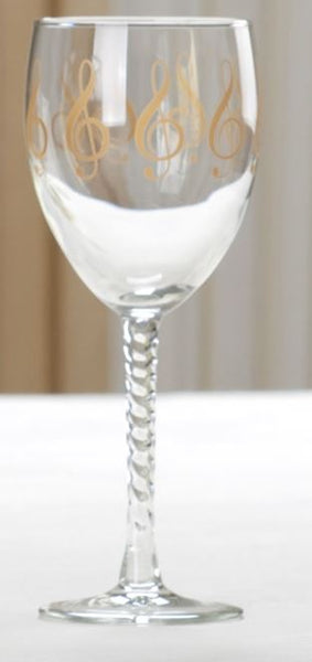Wine Goblet G Clef