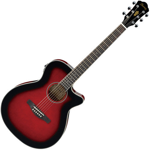 Ibanez AEG8ETRS Acoustic/Electric Guitar W/C-AY Trans Red